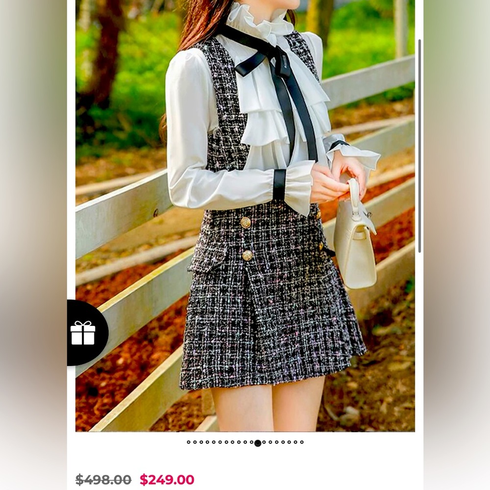 Blouse & Dress - 2 Pieces set